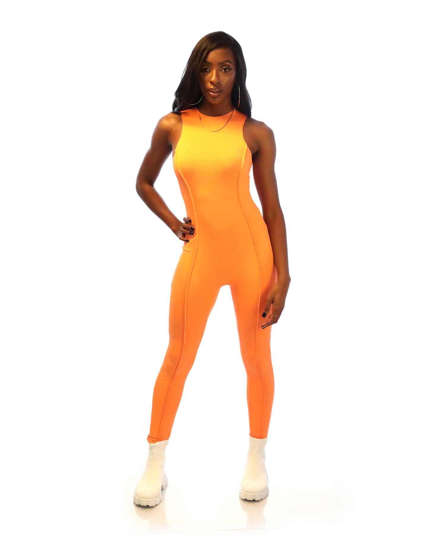 High-waist Hip-lifting Skinny Jumpsuit