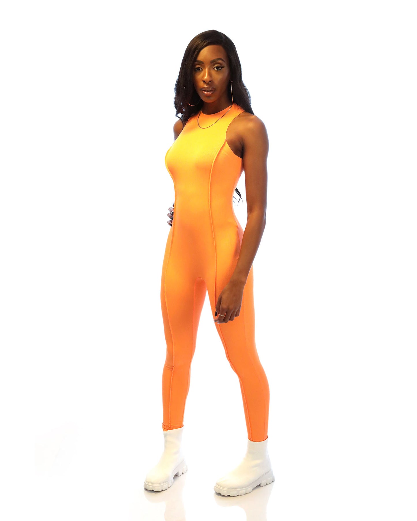 High-waist Hip-lifting Skinny Jumpsuit