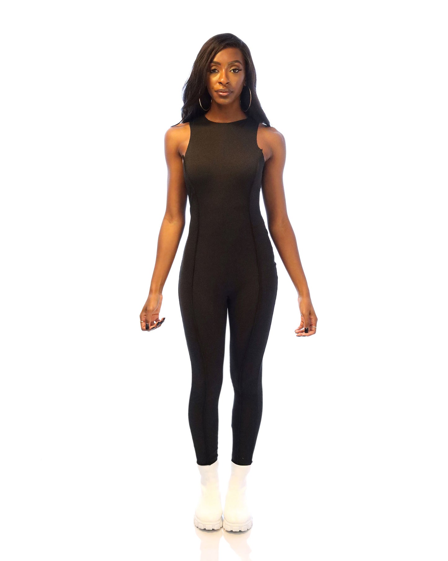 High-waist Hip-lifting Skinny Jumpsuit