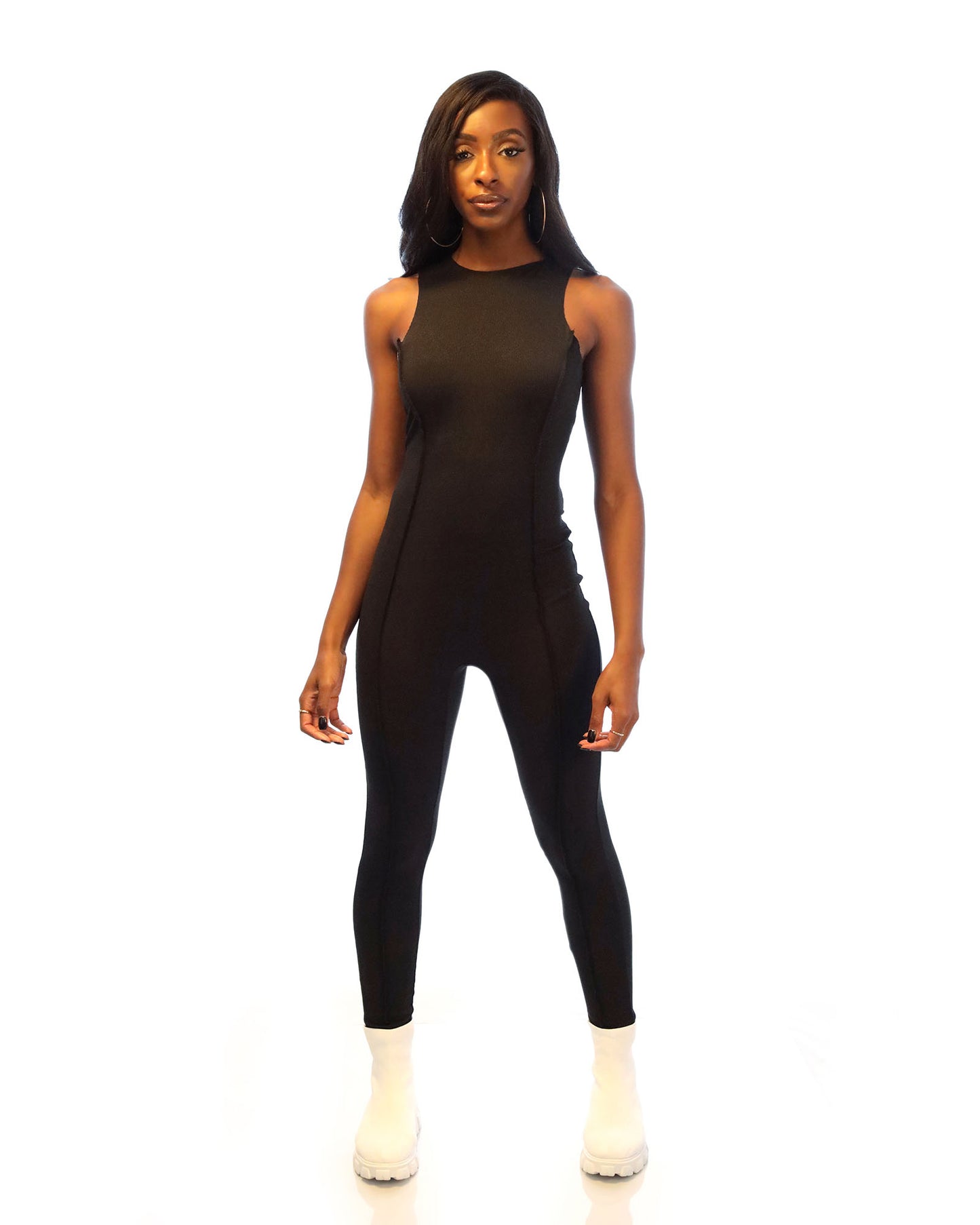 High-waist Hip-lifting Skinny Jumpsuit