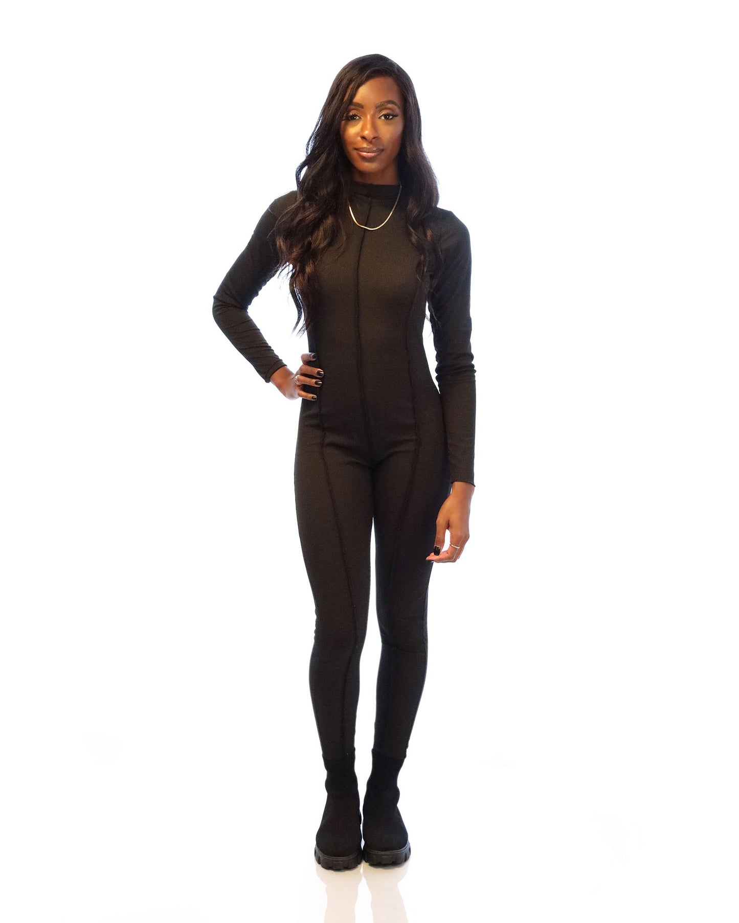 High-waist Hip-lifting Skinny Jumpsuit