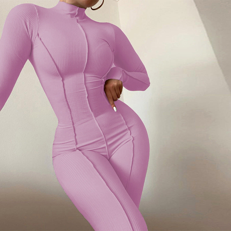 High-waist Hip-lifting Skinny Jumpsuit