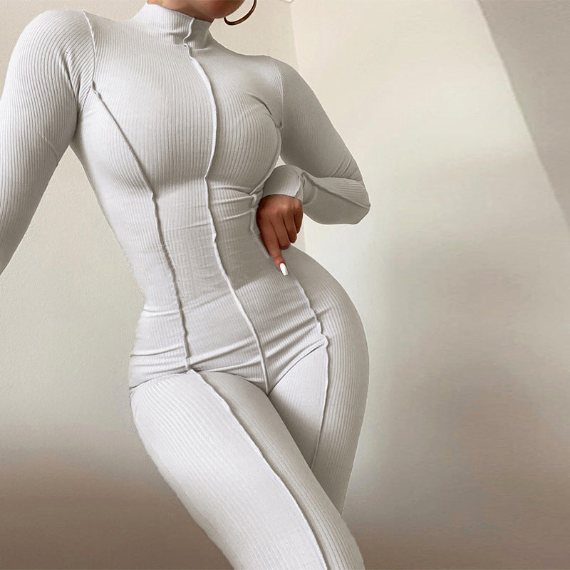 High-waist Hip-lifting Skinny Jumpsuit