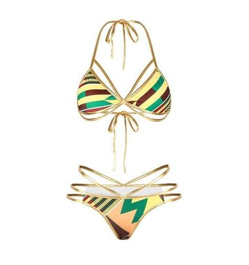 PINK/BLACK | MULTI COLORED BIKINI SET