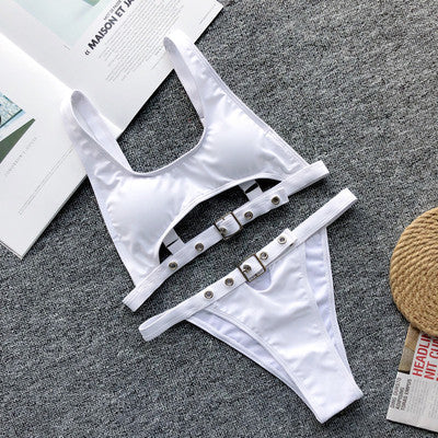 Bikini-clad women
