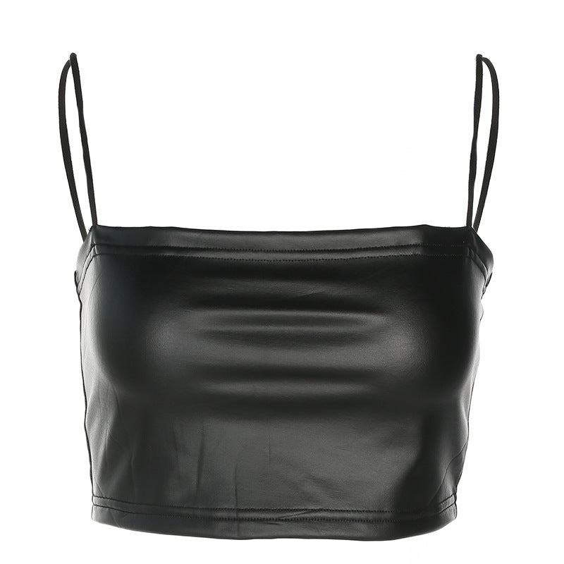 TRANSPARENT RIBBON STRAP Crop TOP - Hendrick Brun