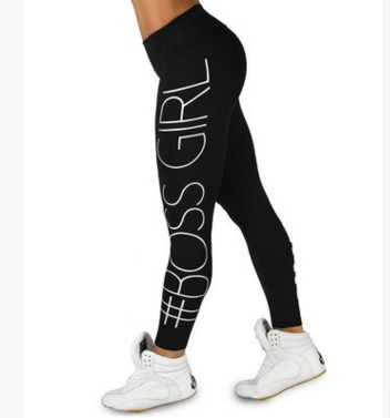 Premium Womens Fitness Yoga Leggings Exercise Pants Lift and Squat Boss Girl - Hendrick Brun