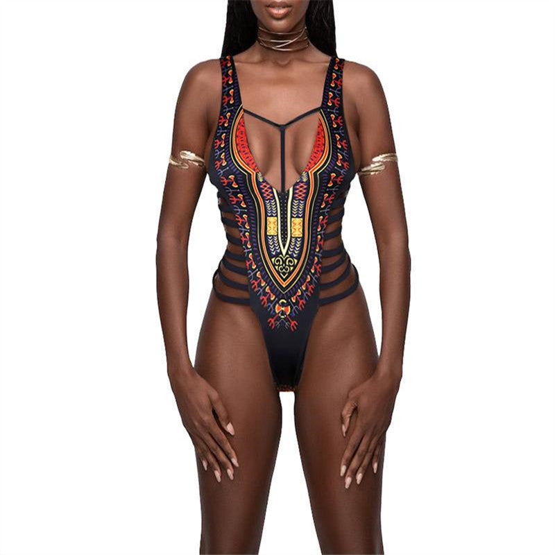 Multi-striped sexy bikini