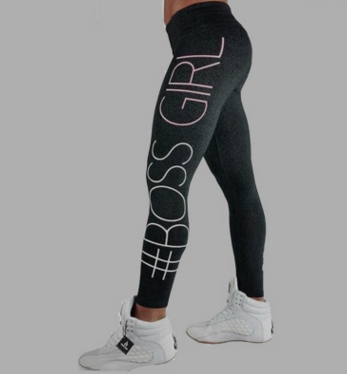 Premium Womens Fitness Yoga Leggings Exercise Pants Lift and Squat Boss Girl - Hendrick Brun