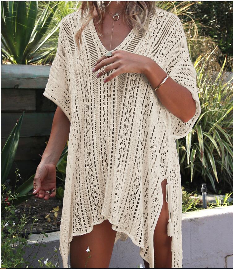 Knit Lace Swimsuit Cover Up