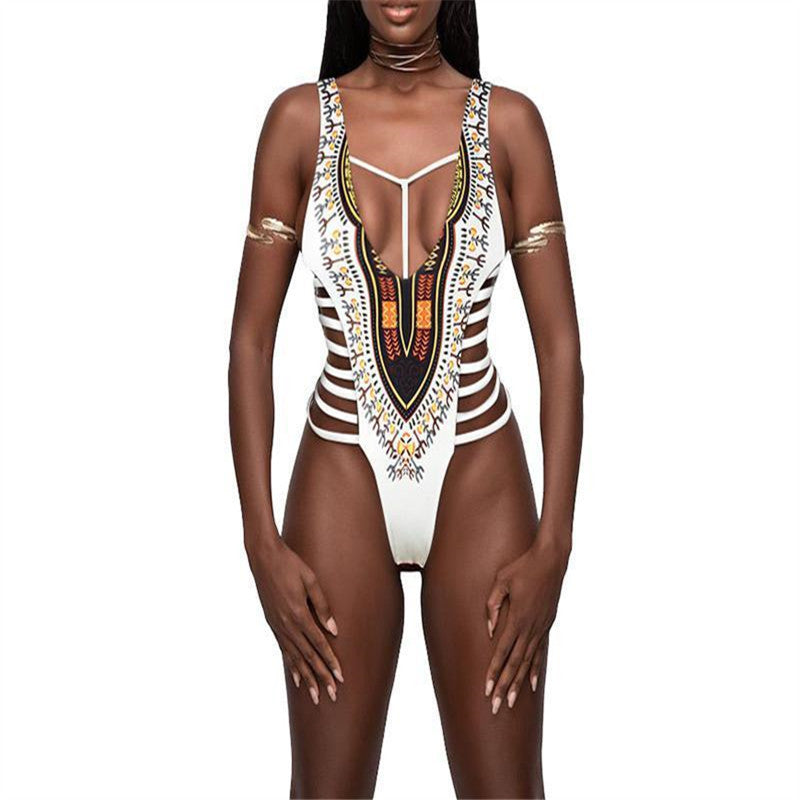 Multi-striped sexy bikini