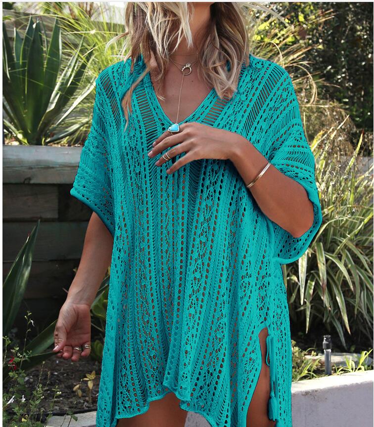 Knit Lace Swimsuit Cover Up