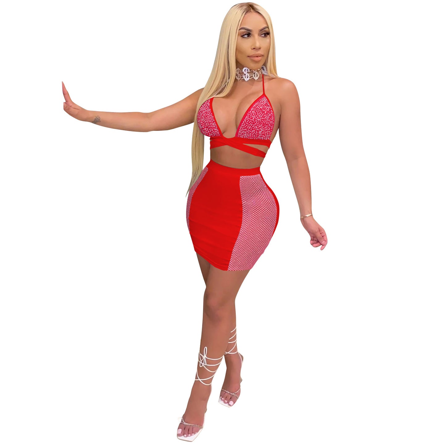 Women's Two Piece Crop Top and Skirt - Hendrick Brun