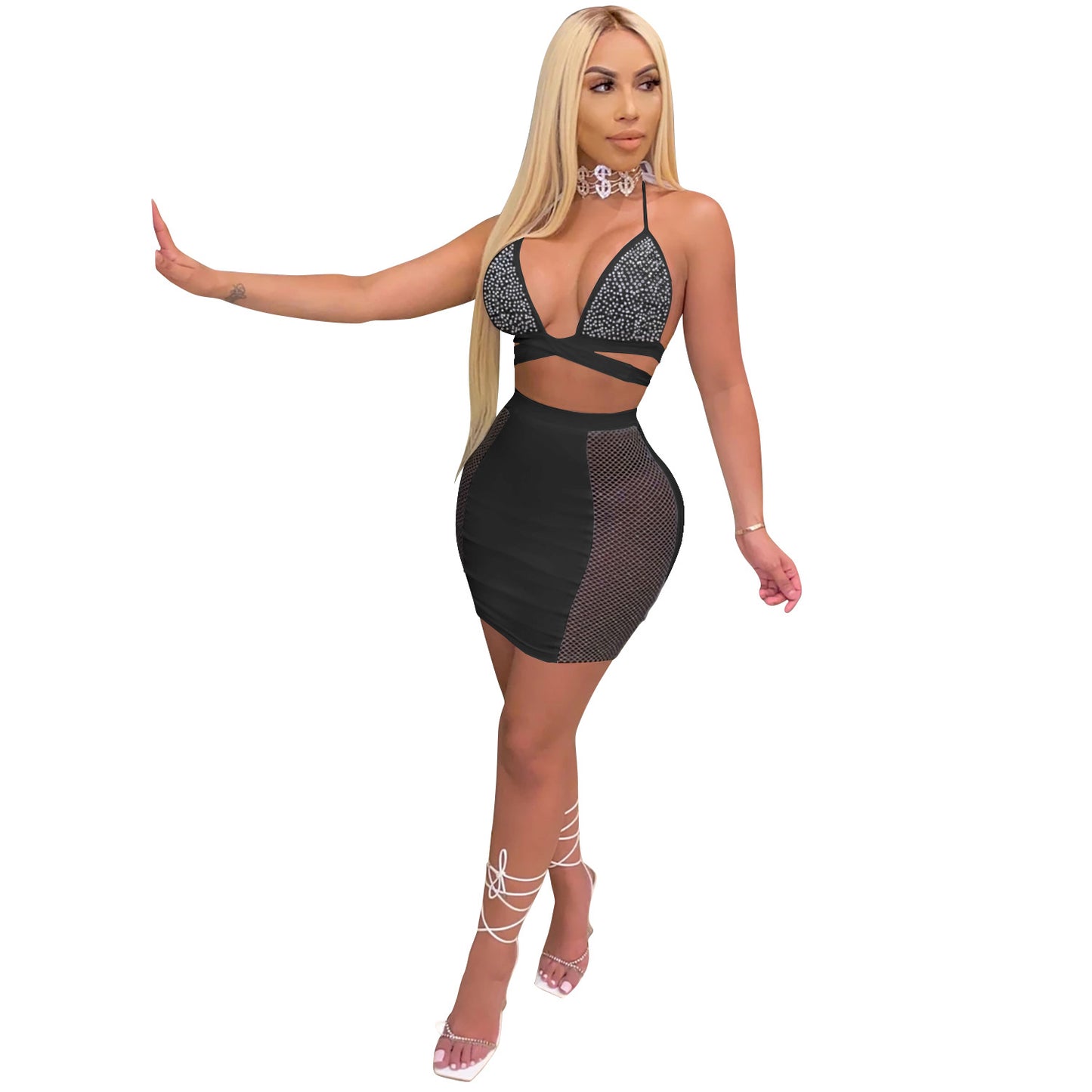 Women's Two Piece Crop Top and Skirt - Hendrick Brun