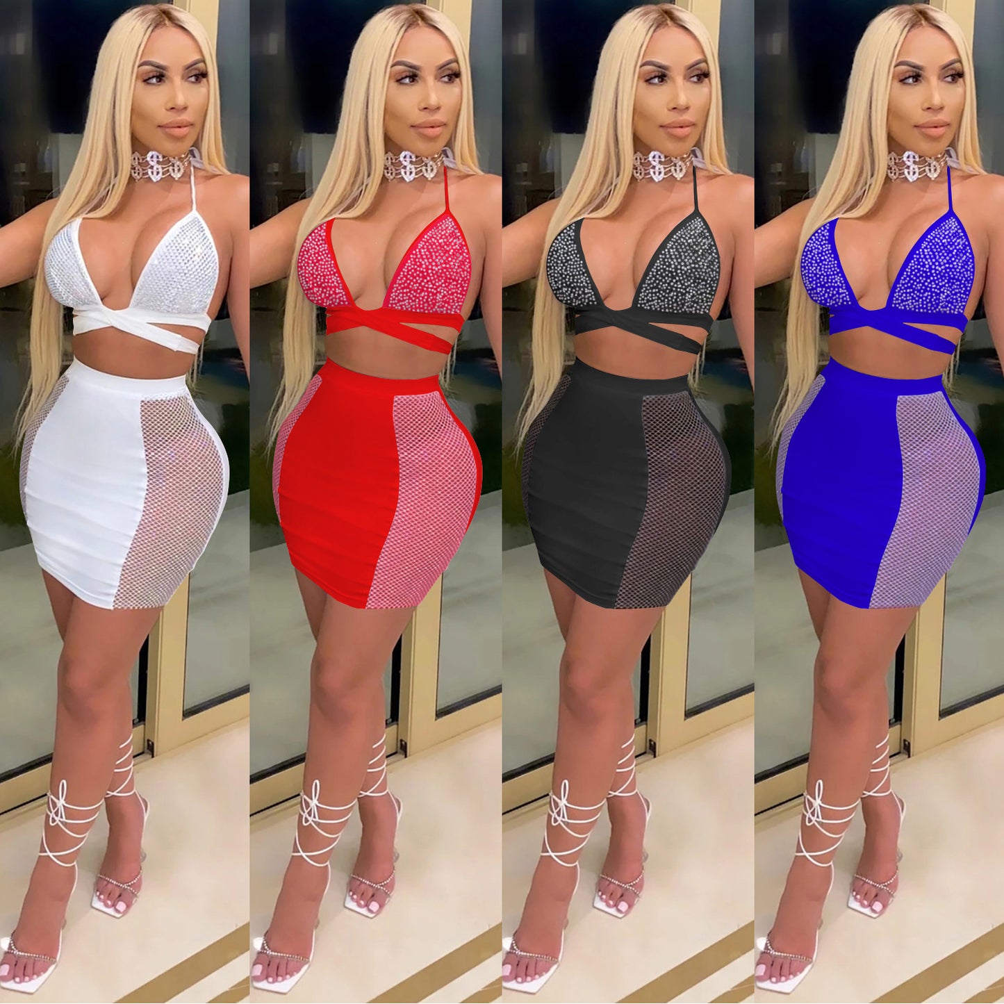 Women's Two Piece Crop Top and Skirt - Hendrick Brun
