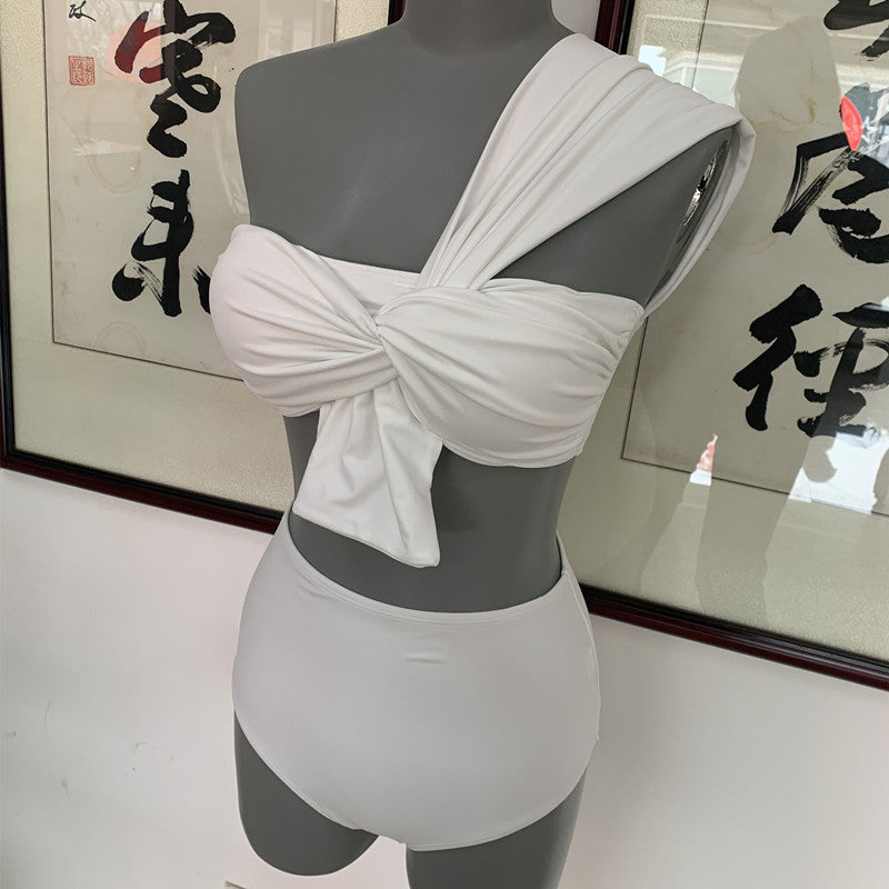 Bikini Sexy Sloping Shoulders And Small Breasts Gathered