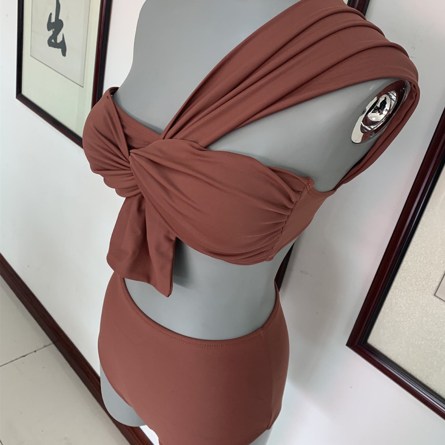 Bikini Sexy Sloping Shoulders And Small Breasts Gathered
