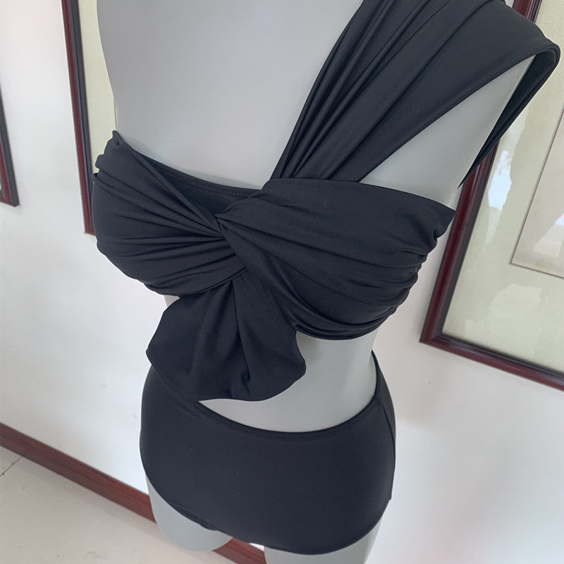 Bikini Sexy Sloping Shoulders And Small Breasts Gathered