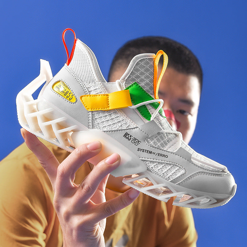Men's Sports Running Shoes Outdoor Walking Athletic Sneakers Jogging Tennis Gym Breathable Shock Absorbing - Hendrick Brun