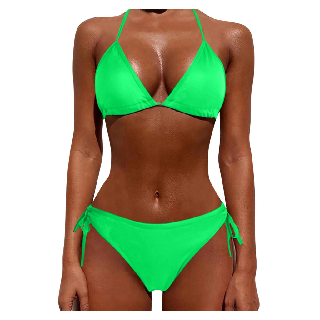 Tie Bikini Sexy Swimsuit Two-Piece Bikini Set