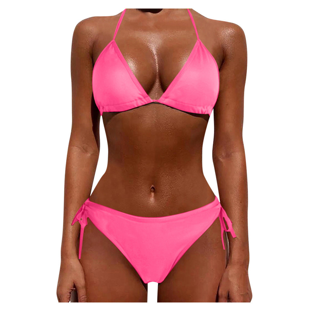 Tie Bikini Sexy Swimsuit Two-Piece Bikini Set