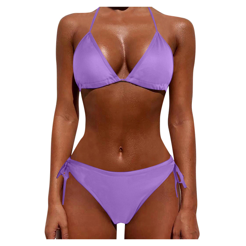 Tie Bikini Sexy Swimsuit Two-Piece Bikini Set