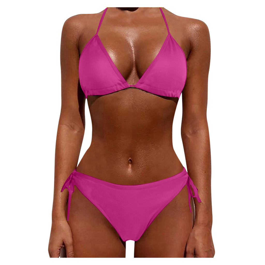 Tie Bikini Sexy Swimsuit Two-Piece Bikini Set