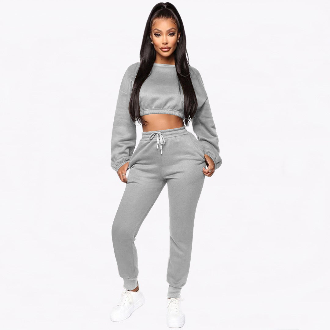 Fox Velvet Cropped Two-Piece matching suit - Hendrick Brun