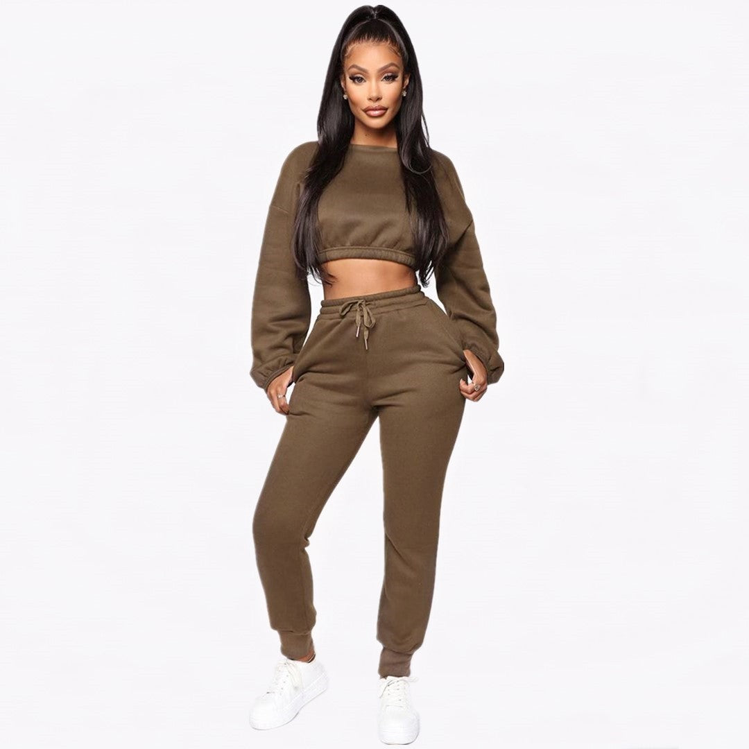 Fox Velvet Cropped Two-Piece matching suit - Hendrick Brun