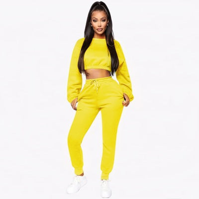 Fox Velvet Cropped Two-Piece matching suit - Hendrick Brun