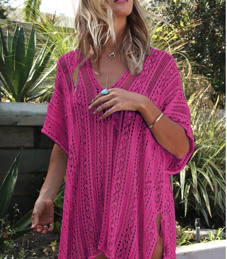 Knit Lace Swimsuit Cover Up
