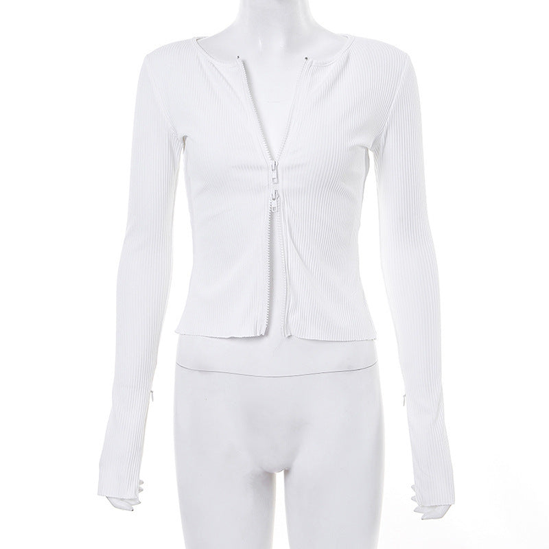 Womens Long Sleeve Slim Knit Cardigan - Hendrick Brun