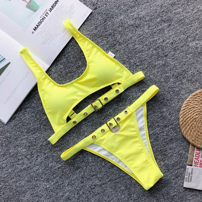 Bikini-clad women