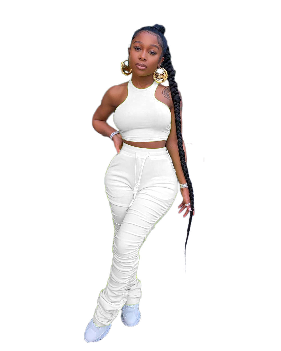 Women's Crop Top and Pants Two- Piece suit - Hendrick Brun