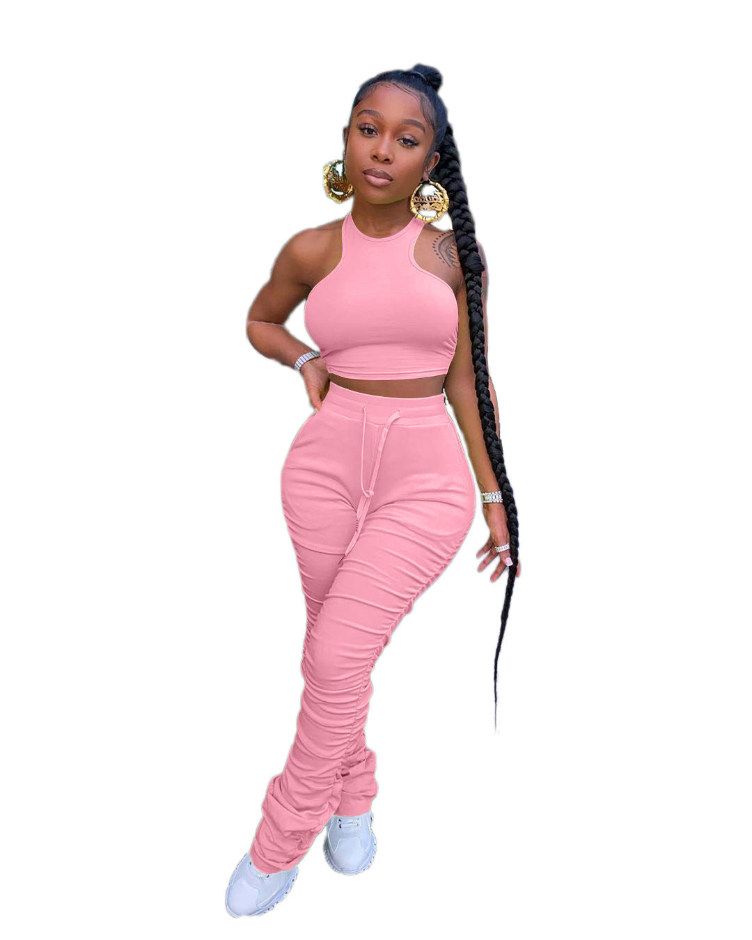 Women's Crop Top and Pants Two- Piece suit - Hendrick Brun