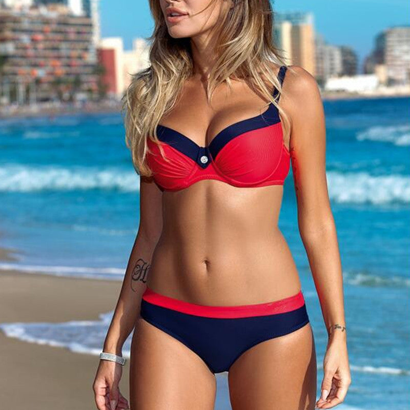 new bikini swimsuits women Candy colors swimsuits push up bikini set swimsuits bikini female Bain