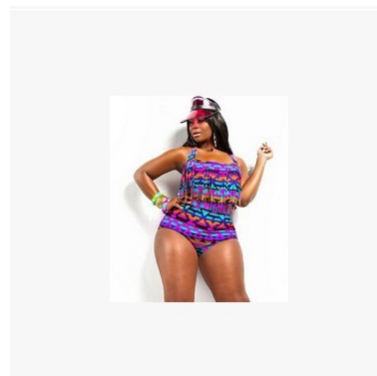 Europe and the United States plus fertilizer XL high waist bikini sexy color tassel swimsuit