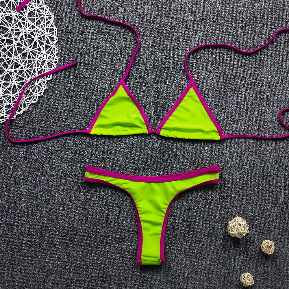 Three-point contrast bikini