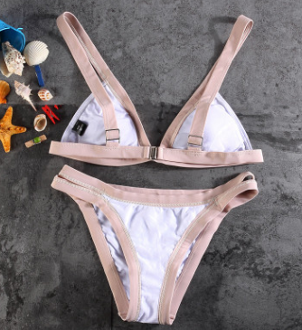 Two Colored Triangle Top Bikini