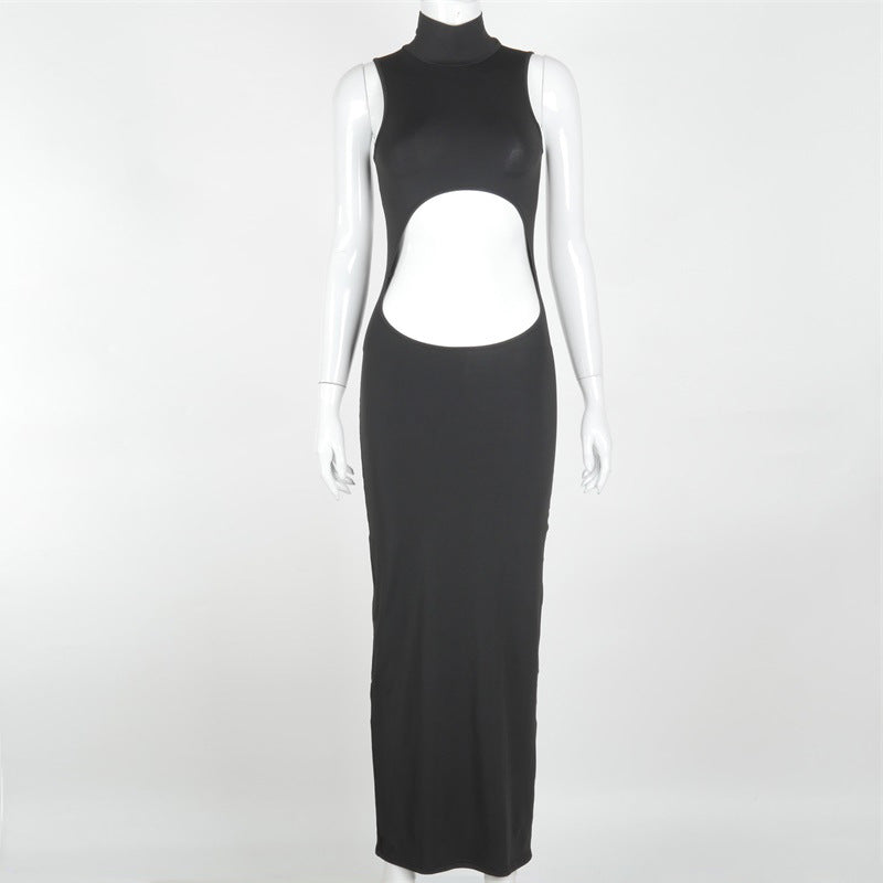 Women's Fashion Solid Color Milk Silk Hollow Skirt