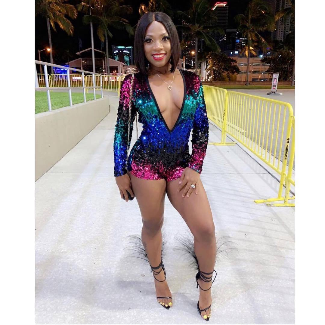 Womens V-neck Sequence Sequin Jumpsuit Romper Shorts - Hendrick Brun