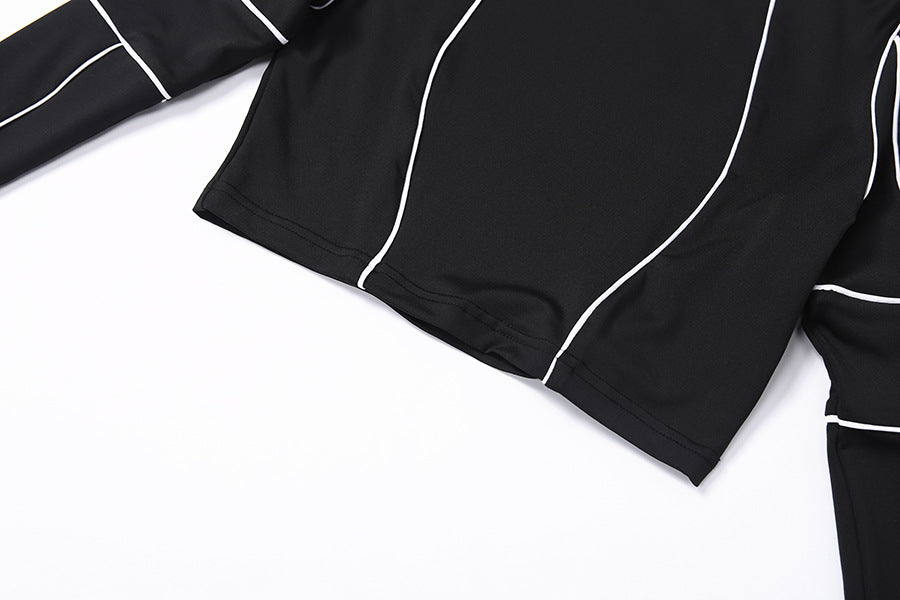 Womens Slim Fit Casual leggings and long sleeve top Set - Hendrick Brun