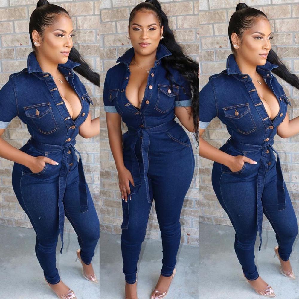 Denim Jeans Jumpsuit