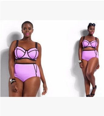 Bustier Push Up Top High Waist Bottom Bikini