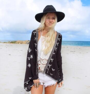 Summer Seaside Blouse Chiffon Cardigan Voile Jacket - Hendrick Brun