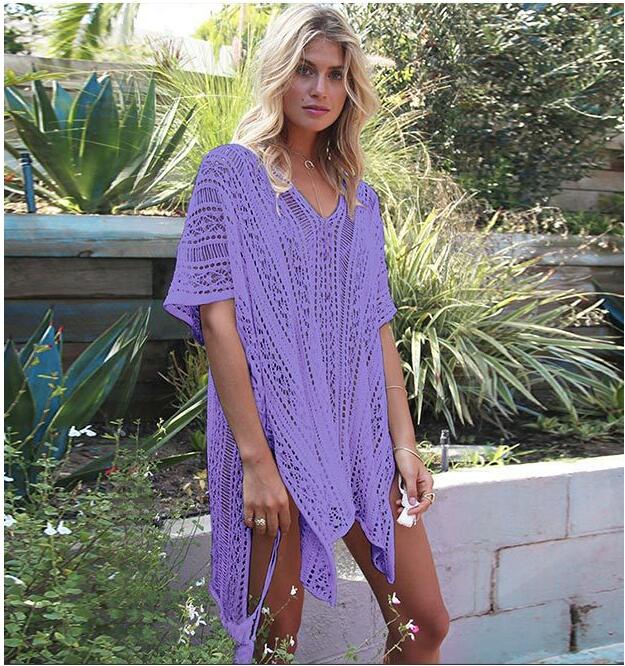 Knit Lace Swimsuit Cover Up