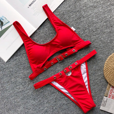 Bikini-clad women