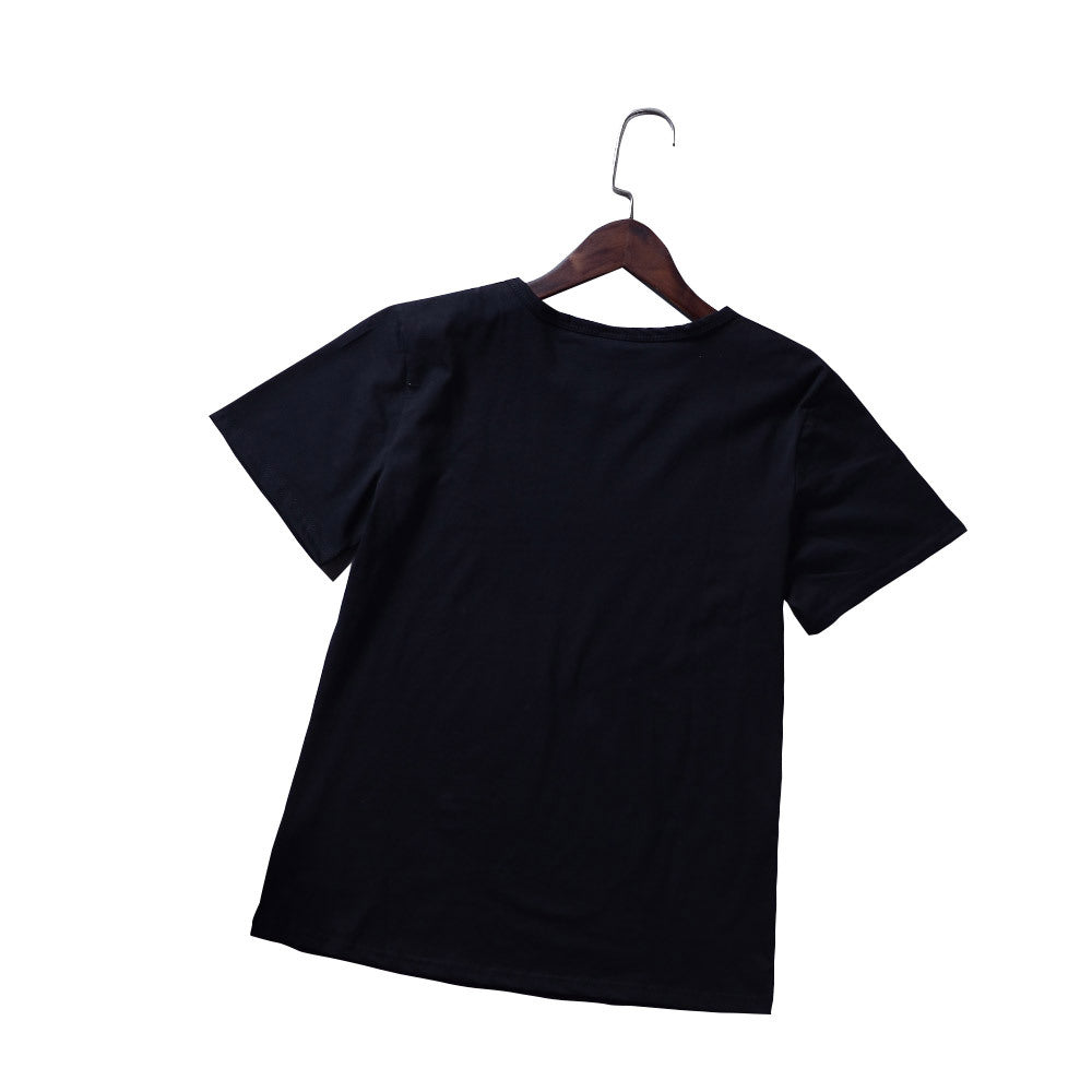 Summer Fashion Women Casual Letter Printed T-shirt Tops Lady Tee Printed Short Sleeve Tops - Hendrick Brun