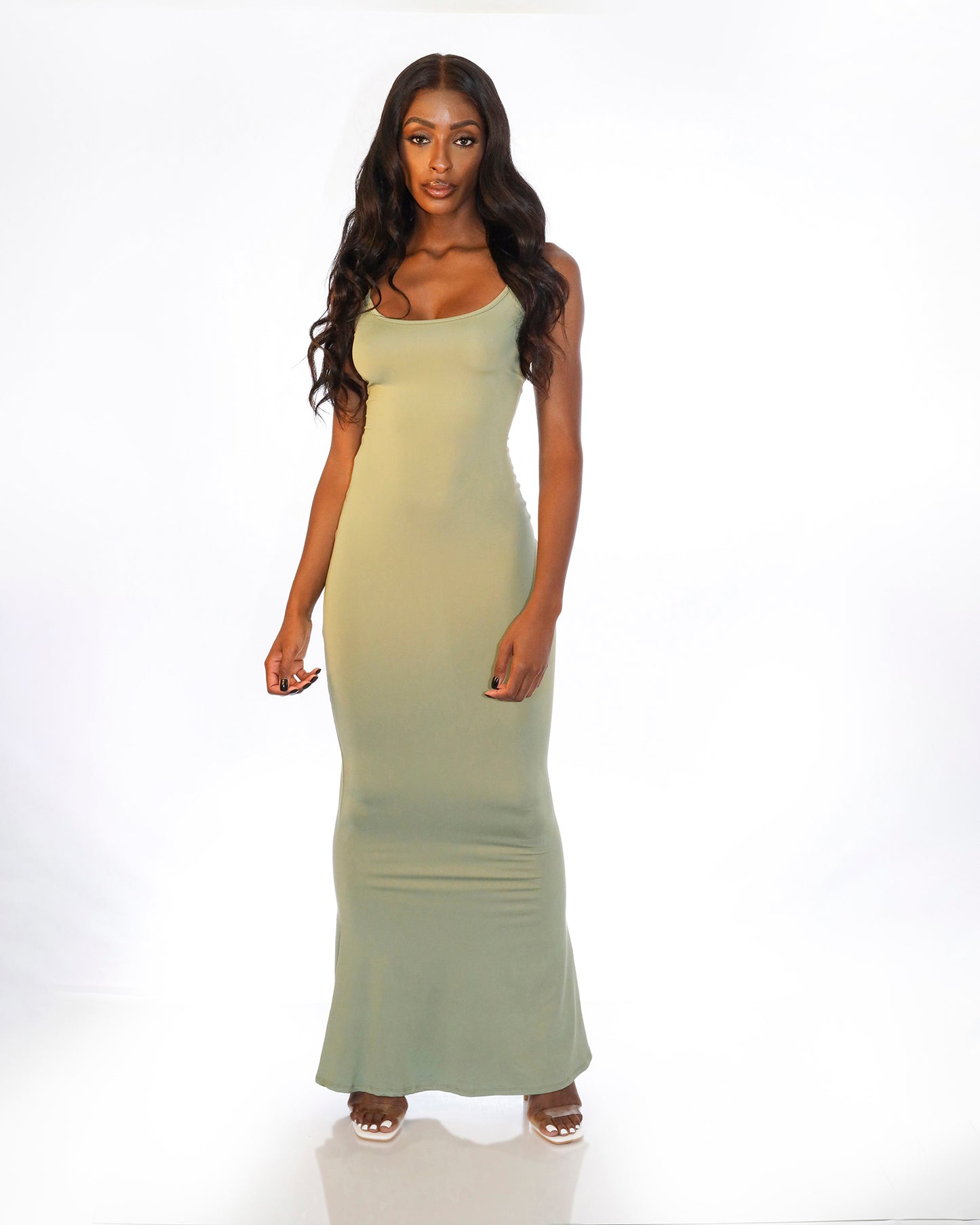 Womens Sling Long Trumpet Dress