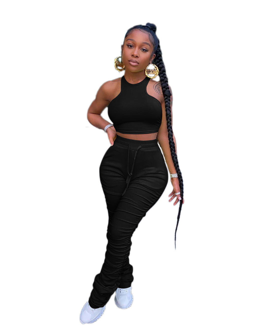Women's Crop Top and Pants Two- Piece suit - Hendrick Brun